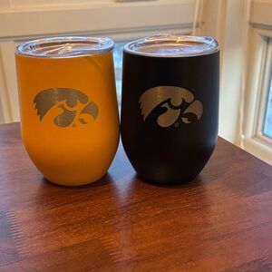 Iowa Hawkeyes Yellow and Black Insulated Tumblers